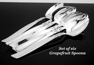 Set of 6 Community Silver Plated Grapefruit Spoons Excellent Condition - Picture 1 of 5