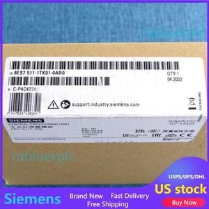 New Siemens 6ES7511-1TK01-0AB0 6ES75111TK010AB0 S7-1500T, CPU 1511T-1 PN - Picture 1 of 2
