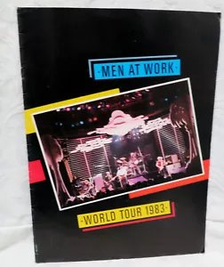 Men At Work Tour Program 1983 16 páginas. Embalaje excelente estado To24 - Imagen 1 de 3