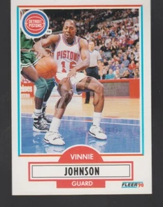Vinnie Johnson Detroit Pistons 1990-91 Fleer #57 - Picture 1 of 2