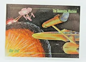 Star Trek SkyBox Master Series "The Doomsday Machine" Foil Card In Plastic Case - Picture 1 of 2