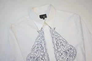 Just Cavalli White Cufflink Shirt Men's 52 - Picture 1 of 7