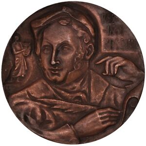1792-1862 Rossini 'Onegin Journey Excerpt by A.S. Pushkin' Medal/Plaque