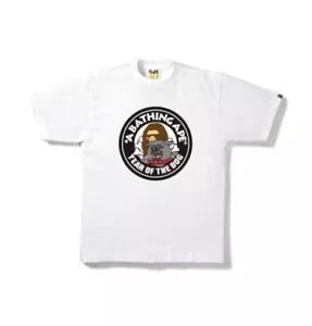 MAGLIETTA GRANDE 2018 A BATHING APE UOMO ANNO DEL CANE OCCUPATO LAVORI NUOVA CON ETICHETTE - Foto 1 di 2