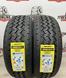 2 X 215 60 17C SONIX 215/60R17C 109/107T COMMERCIAL VAN BRAND NEW TYRES - Picture 1 of 5