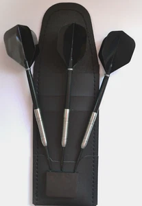 LIGHTWEIGHTS 80% TUNGSTEN DARTS SET FLIGHTS STEMS & WALLET 14g - Picture 1 of 4