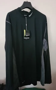 Nike Golf Core manga larga ajustado capa base anti UV Dy-Fit negro/gris XL CA955 - Imagen 1 de 14