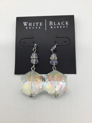 White House Black Market  Crystal Opalescent Dangle earrings  NWTS - Image 1 of 2