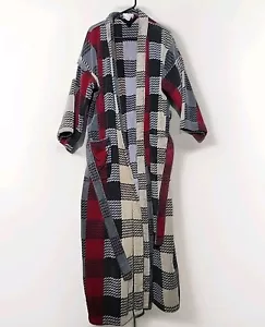 Bill Blass Bathrobe Heavy Terry Cotton One Size Vtg - Picture 1 of 15