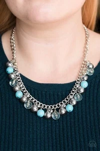 Paparazzi Necklace - Keep A GLOW Profile - Blue - Picture 1 of 7