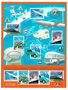 Blocco foglio 2002 n. 47 francobolli - Il secolo sul filo del francobollo - T... - Foto 1 di 1