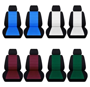 Car Sedan Seat Covers Fits 2012-2017 Ford Focus Front Seat Black and Color ABF - Bild 1 von 24