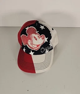 Disney New Mickey Mouse baseball cap hat red white blue original adjustable size - Picture 1 of 5