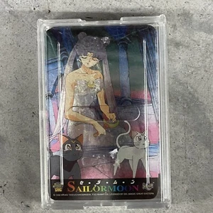 Tarjetas de juego holográficas Sailor Moon vintage 1998 anime manga con estuche - Imagen 1 de 3