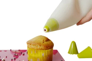 Spritzbeutel DUO Set Silikon 7 tlg. 5 Tüllen lebensmittelecht Backen - Bild 1 von 11