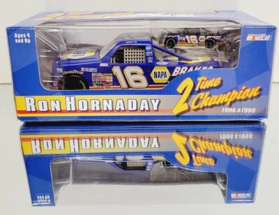 RON HORNADAY 1999 CHEVY RACE TRUCK SET 1/24 & 1/64  CHAMPION DIECAST 1/24 - Image 1 of 4