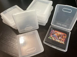 Sega GAME GEAR Game Cartridge Case for GG Games Clear Dust Protector Box Set - Picture 1 of 5