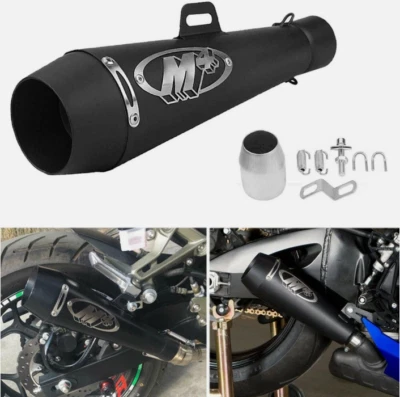 38-51mm Motorcycle Exhaust Pipe For M4 Escape GP Moto Pot Muffler Slip Motocross - Image 1 of 4