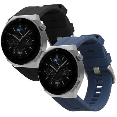 KWMOBILE 2x bracelet pour fitness tracker Huawei Watch GT 46mm