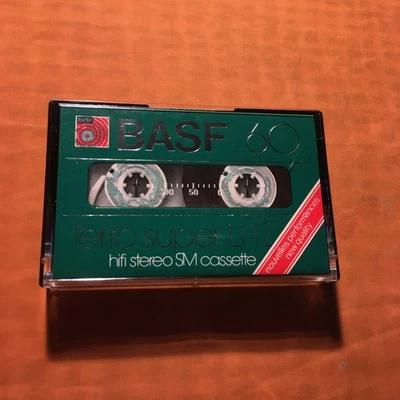 BASF ferro super LH  60  Cassette,IEC I/Normal Pos,sehr guter Zustand,1979,rare - Image 1 of 4