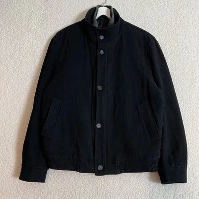 Винтажный Balmain шерстяная смесь пуховик куртка на пуговицах молнии вкладыш Bomber 50R - Изображение 1 из 4