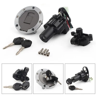 Gas Cap Seat Lock Key Ignition Switch Set Fits Yamaha YZF1000R/600R XJR600/400 - Image 1 of 4