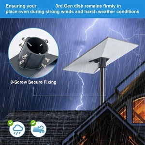 Quick Release Satellite Dish Mounting Base Support For Extreme Weather Condition - Afbeelding 1 van 8