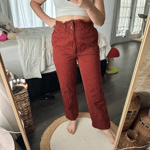 Madewell Women’s Rust 4 Paperbag Tapered Pants - Picture 1 of 7