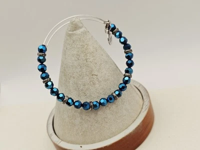 Brazalete Brazalete ALEX & ANI "Luminoso" Azul Cobalto Con Cuentas ✨️  Foto 1 de 4