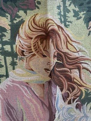 Printed Needlepoint tapestry 60x80 Cm Gobelin L Horse Rider - Image 1 of 3