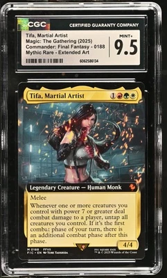 TIFA, MARTIAL ARTIST Final Fantasy Extended Art Mythic CGC 9.5 MTG - Image 1 of 2