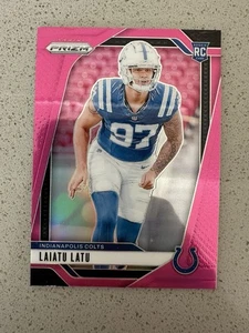 2024 Panini Prizm Laiatu Latu Pink Prizm #366 Rookie Colts - Picture 1 of 2