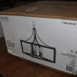 Home Decorators Boswell Quarter 5-Light Chandelier Vintage Brass - Picture 1 of 4