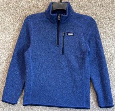 Patagonia Juvenil Grande 12 Mejor Suéter Pullover 1/4 Cremallera Polar Chaqueta 65705 Foto 1 de 4
