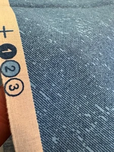 Blue Blender Quilting Sewing Fabric 100 % Cotton Rain Streaks or Denim Look BTY - Picture 1 of 6