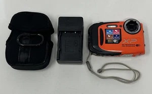 Fujifilm Finepix XP70 wasserdichte Digitalkamera orange 8GB SD-Akku & Ladegerät - Bild 1 von 17