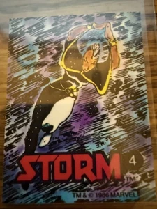 1986 Marvel Universe Comic Bilder Serie 1 Sticker #4 Storm - Bild 1 von 3