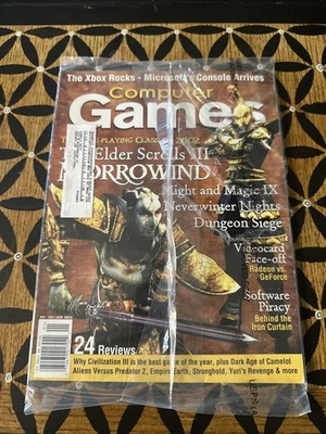 Computer Games Magazine With Disc November 2001 Number 132 SEALED BRAND NEW - Image 1 of 2