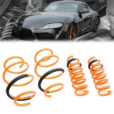 Megan 4PCs Orange Coil Lowering Springs Kit For 20-26 Toyota GR Supra J29/DB - Image 1 of 4