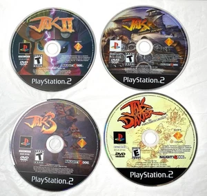 Jak X Combat Racing Jak 2 3 Jak Daxter Precursor Legacy PS2 Lot Of 4 DISCS ONLY - Picture 1 of 1