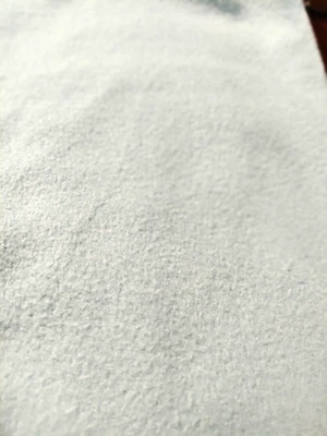 FABRIC REMNANT MEDIUM WEIGHT FLEESE LT BLUE 28" X 65" - Image 1 of 2