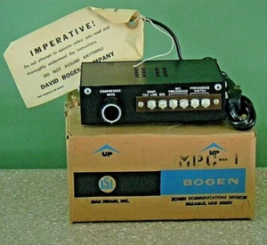 Precedenza microfono vintage Bogen MPC-1 / controllo compressore anni '60 NOS - Foto 1 di 8