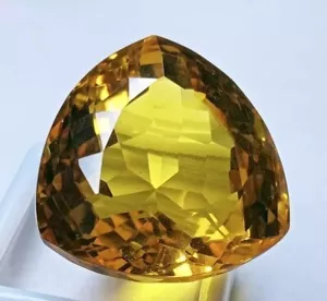 91 Ct Topacio Amarillo Natural Certificado EGL Trillón Corte Suelto AAA Piedr... - Imagen 1 de 6
