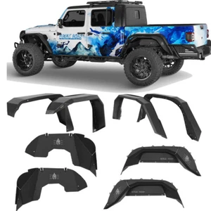 Hooke Road Front Rear Fender Flare Inner Liner Fit 2020-2025 Jeep Gladiator JT - Bild 1 von 39