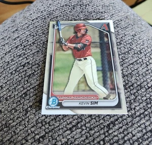 2024 Bowman Chrome Baseball Kevin Sim BCP-34 Arizona Diamondbacks - Picture 1 of 2