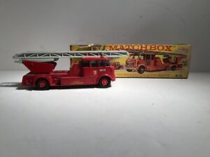 Matchbox King size K15 Merry Weather Fire Engine Within Its Original in Box