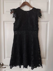 Anthropologie BB Dakota Dress Womens Size 6 Black Lace Formal Cocktail Party LBD - Picture 1 of 6