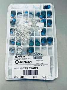 Apem IPR3SAD3 Pushbutton Switches, Threaded, N.O. SPST, 48VAC, 48VDC, 30 Pack - Picture 1 of 9