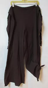 Brown Cotton Gauze Wrap Pants for Pirates, Peasants, Fairies, Musicians, Dancers - Picture 1 of 8