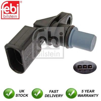 Camshaft Sensor Left Febi Fits VW Touareg Phaeton Audi A6 Q7 A4 A8 Allroad - Image 1 of 2